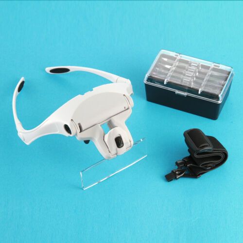 Headband Magnifier Glasses Headset with LED 1