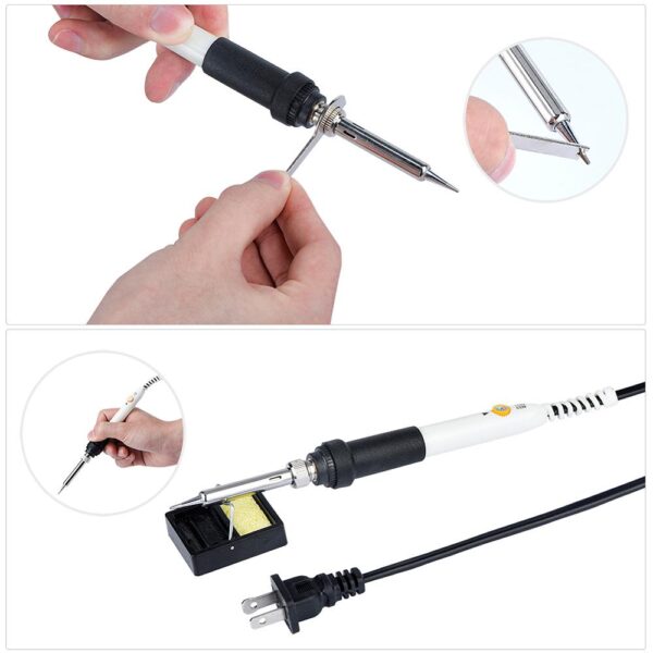 WEN JIA Slim Soldering Iron 60W with Adjustable Temperature Control 3