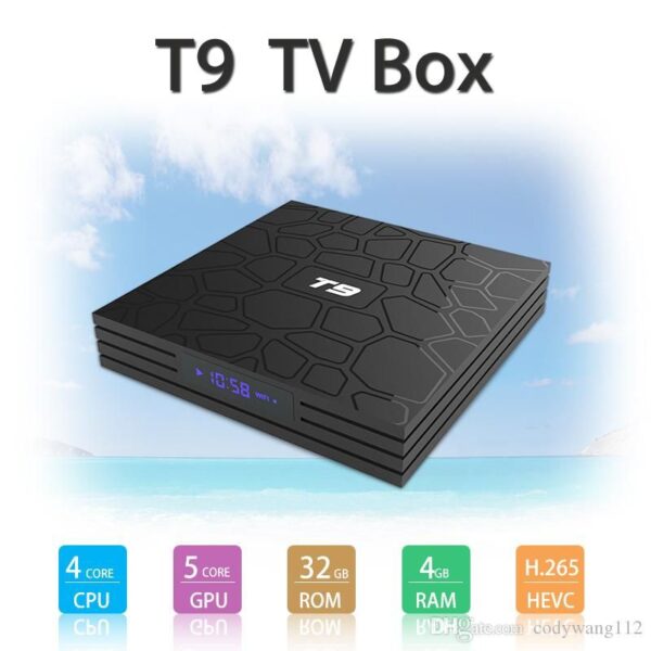 T9 Android TV Box Android 4GB 32GB QuadCore 4K 1