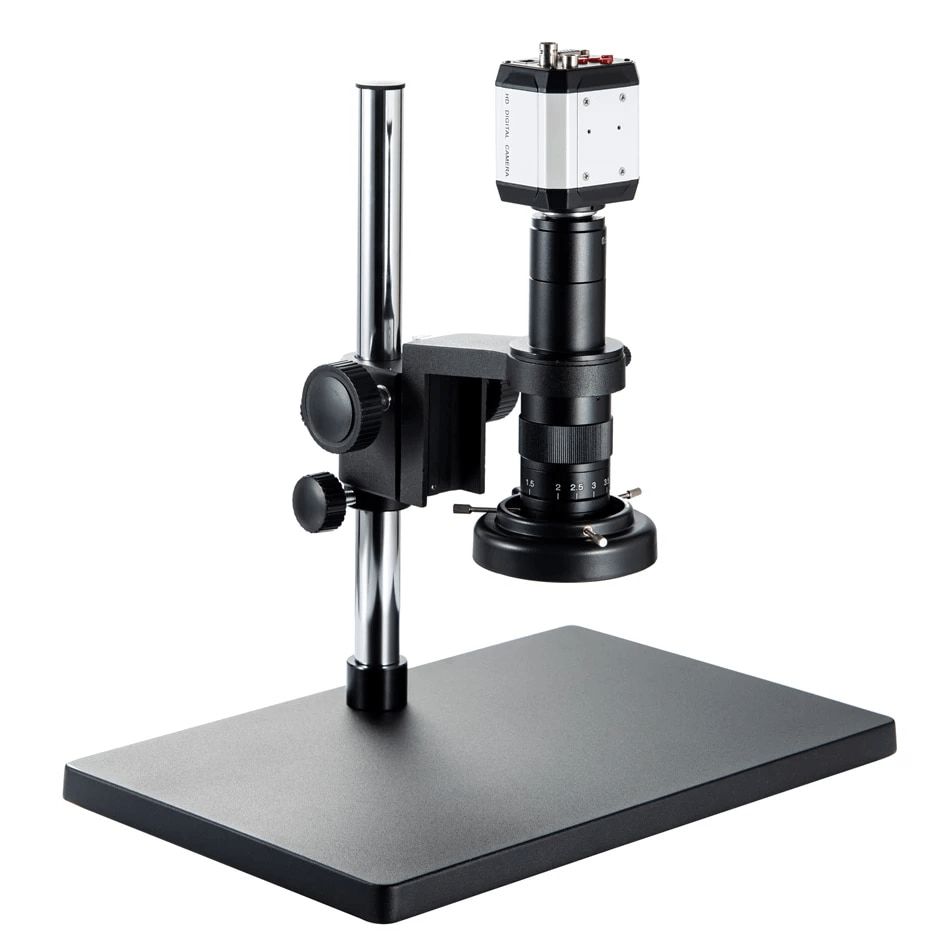 1080P 30fps Industrial Digital Microscope Camera VGA USB BNC Outputs+10X-300X Zoom Supported C-mount Microscope  in Bangladesh