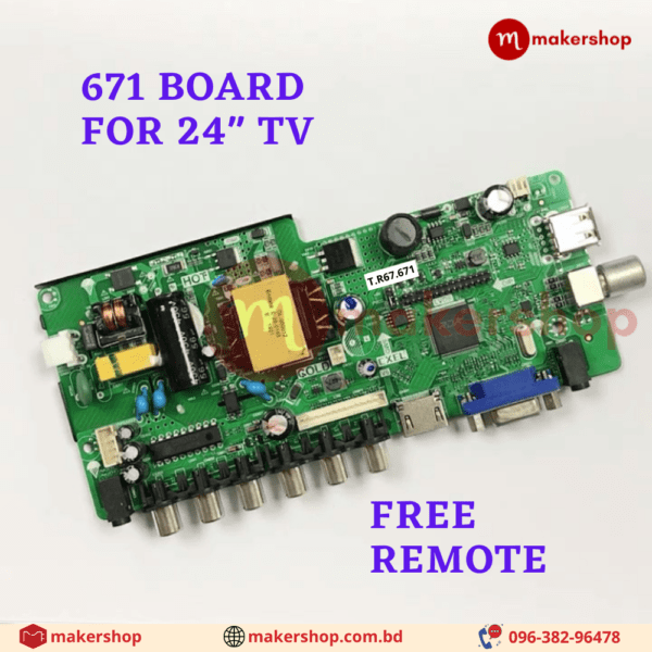 T.R67.671 Universal TV Motherboard for 24" TV